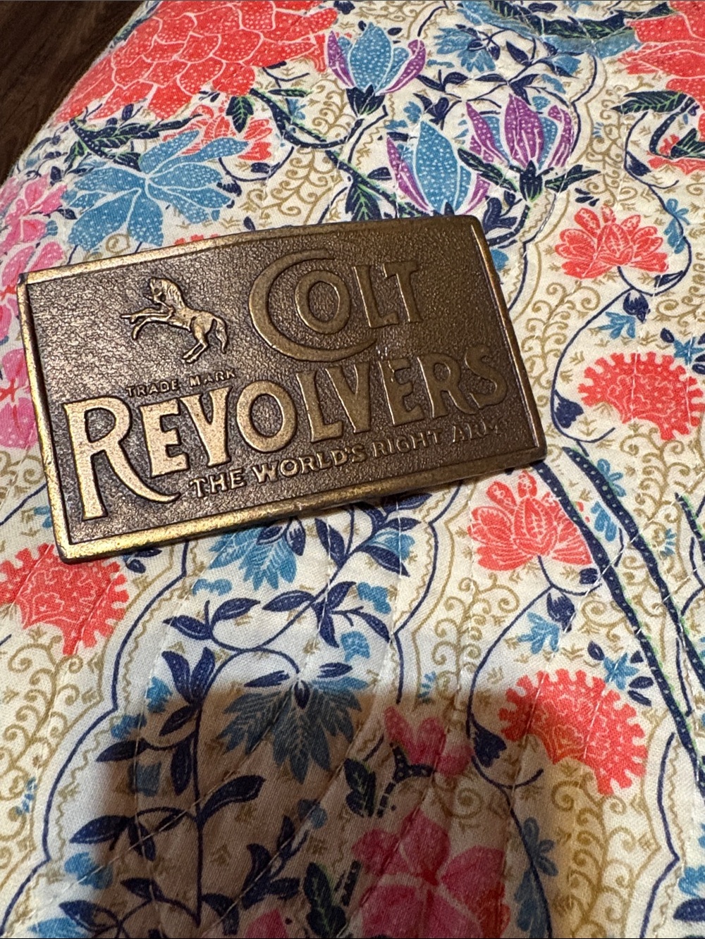 Colt Revolvers Brass Belt Buckle
